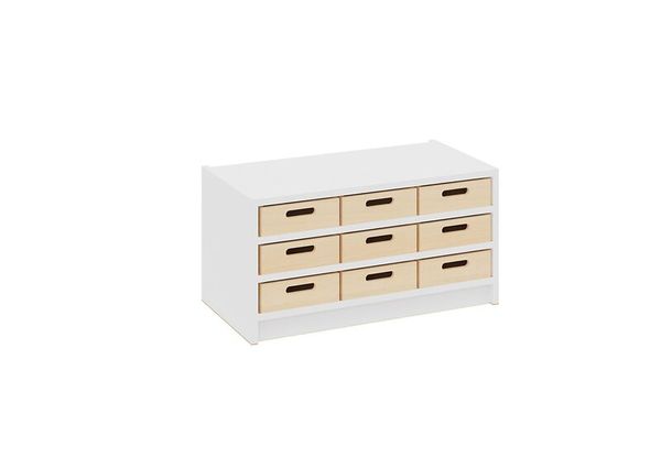 Materialschrank mit kleinen Kästen ohne Sichtfenster, Varianten wählbar