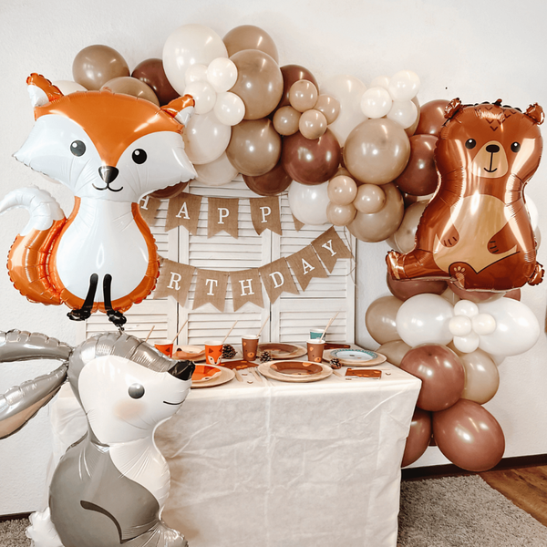 Ballongirlanden-Kit DIY Braunbär, 105 tlg.