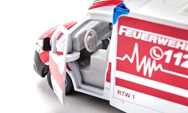 Ambulanz, Rettungswagen, Offene Tür, Rot Weiß, Sitz Innenraum