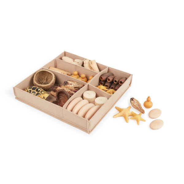 GUIDECRAFT Loose Parts-Set, Natur-Geometrie (U3)