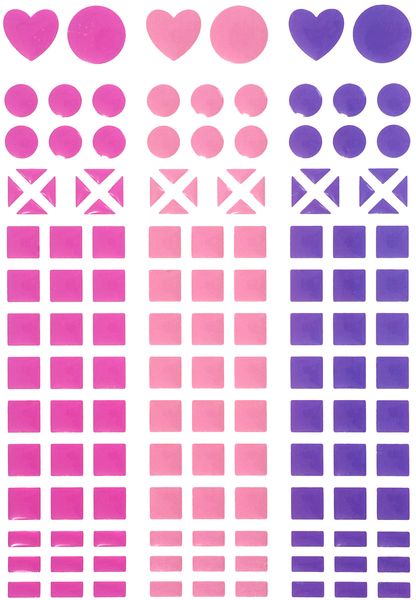 Mosaik-Sticker magenta/petunie/lila Mosaik-Sticker magenta/petunie/lila