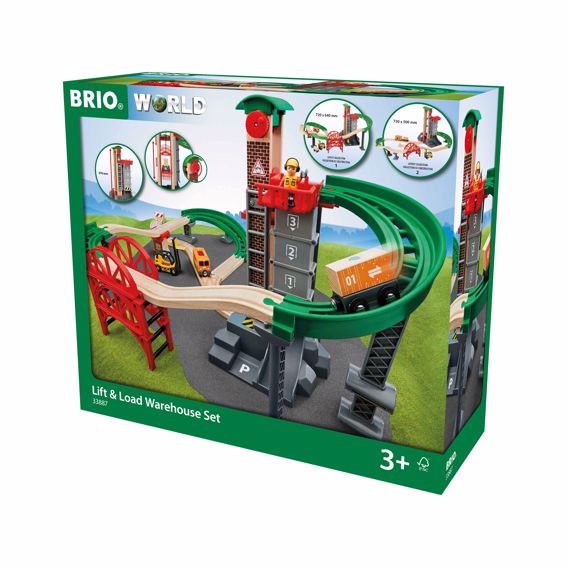BRIO Großes Lagerhaus-Set mit Aufzug (32 Teile), ab 3 Jahre (SONDERANGEBOT)