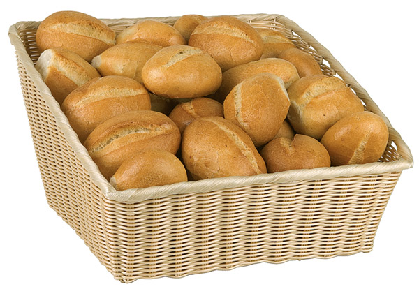 Brötchen, Brot, Körbchen, Backwaren, Mini-Brötchen