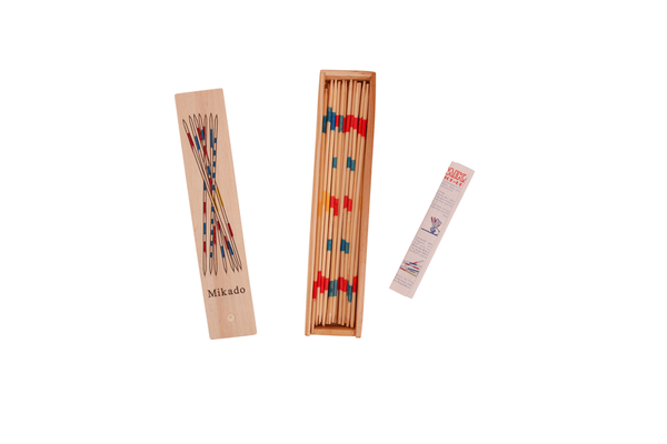 Mikado aus Holz in der Holzbox mit Deckel Mikado aus Holz in der Holzbox mit Deckel