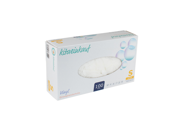 Handschuhe Vinyl, puderfrei, Gr. S, 100 Stk.