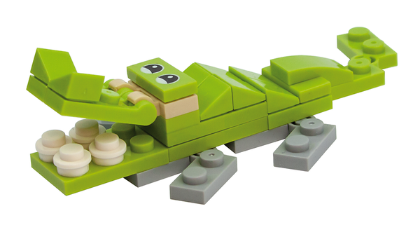 Kleines Baustein-Set Safari-Tiere