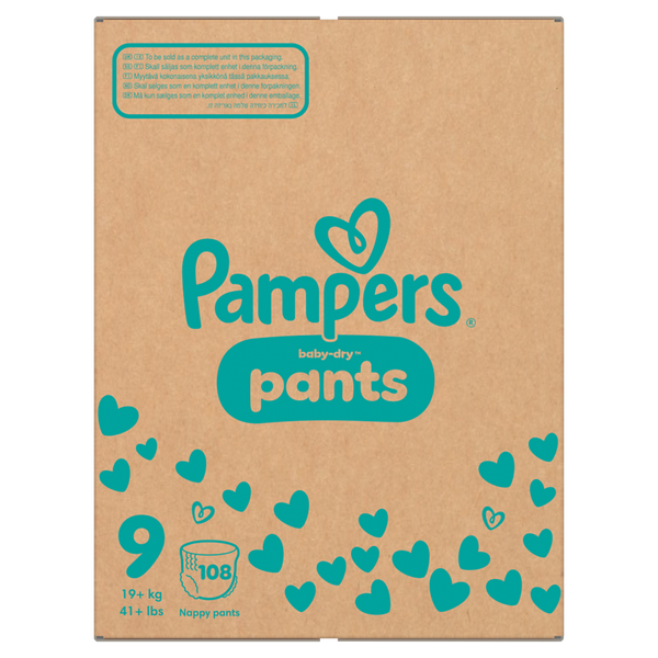 PAMPERS Baby Dry Pants Gr. 9, Extra Large 19+ kg, Packungsgröße wählbar