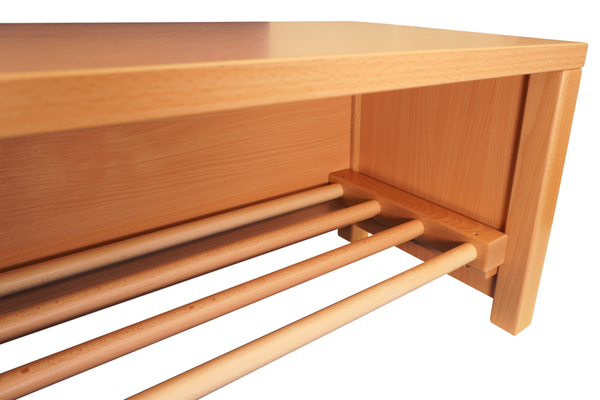 BasicPlus Bank Inge mit Holz-Schuhroste (3 - 7 Plätze), Sitzhöhe 26 /35 cm BasicPlus Bank Inge mit Holz-Schuhroste (3 - 7 Plätze), Sitzhöhe 26 /35 cm