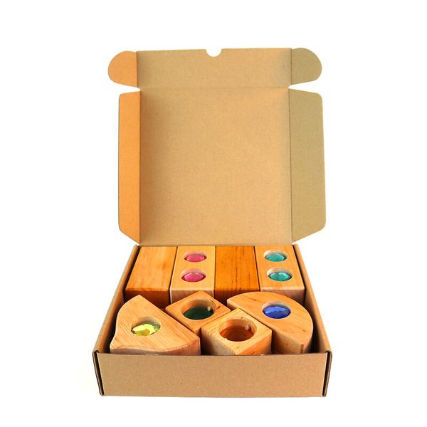 Holzspielzeug, Stiftehalter, Farbsteine, Holzbox, Kinderzimmer