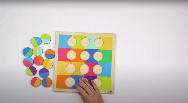 ROLF EDUCATION Reliefpuzzle Farbenduo - Farbentraining - ab 4 Jahre (SONDERANGEBOT)