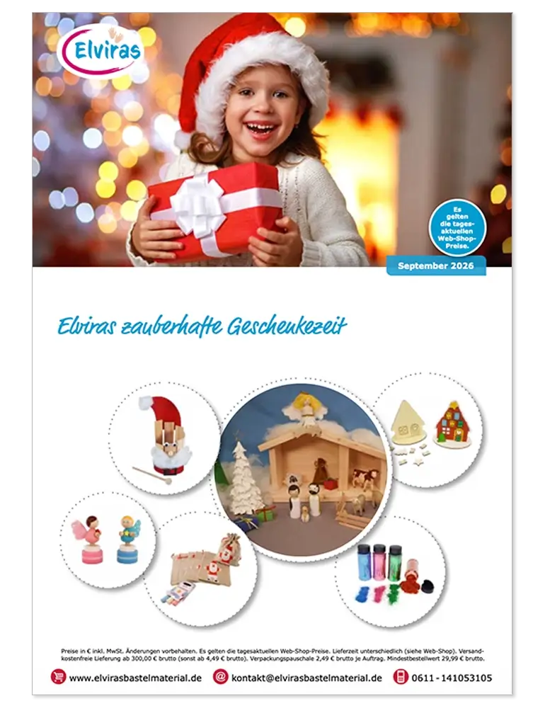 Weihnachtsgeschenke, Kindergeschenk, Bastelset, Holzfiguren, Kinderbasteln