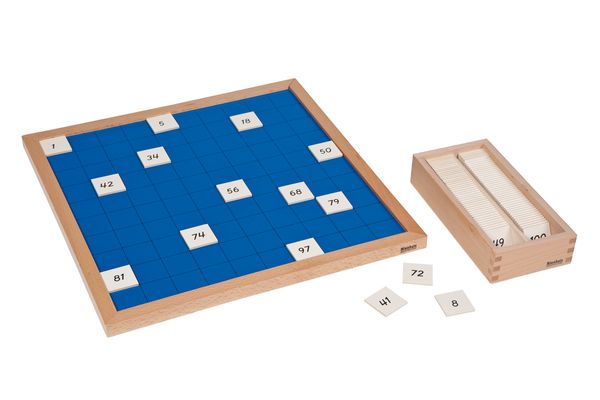 NIENHUIS MONTESSORI Hunderterbrett, Zahlen von 1 - 100 NIENHUIS MONTESSORI Hunderterbrett, Zahlen von 1 - 100
