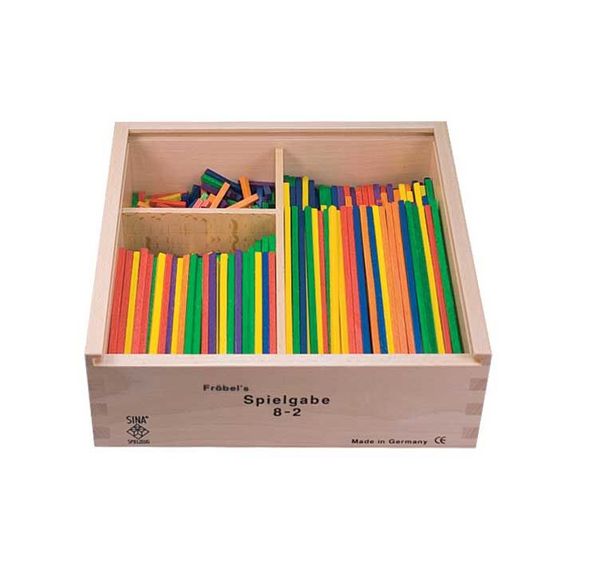 Holzspielzeug, Bausteine, Sortierkasten, Bunt, Spielebox