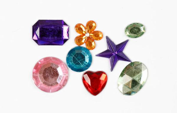 jewels, gemstones, colored crystals, gem set, rhinestones