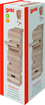 Holzspielzeug, Turmspiel, Kastanienholz, Jenga-ähnlich, Baukastenspiel