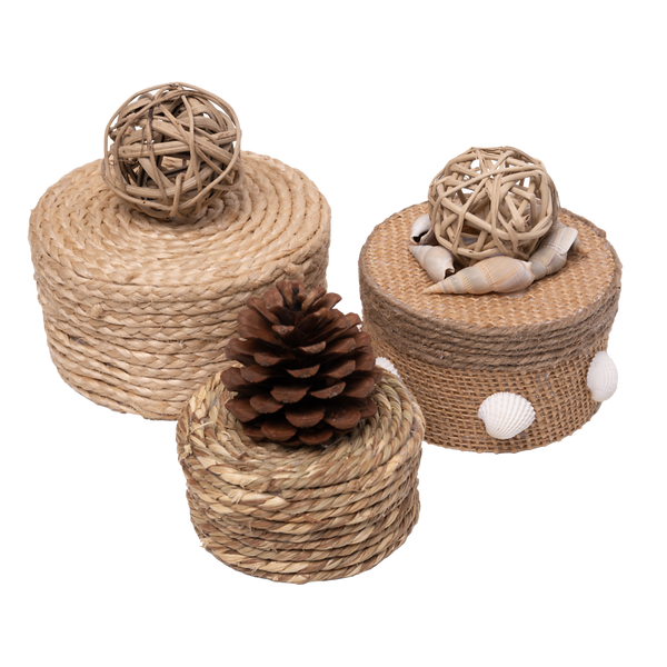 Pappschachtel-Set, 3 Stück, Form wählbar