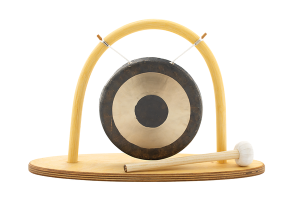 Tam-Gong mit Rattanständer, 15 cm