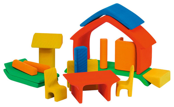 holzspielzeug, bausteine, konstruktionsspielzeug, kinderspielzeug, bunte formen