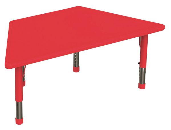 Klapptisch, Kinder Tisch, rote Tischplatte, verstellbare Beine, faltbar