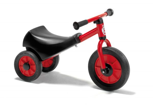 Dreirad, Kinderfahrzeug, Rot, Gummi-Laufreifen, Sattel