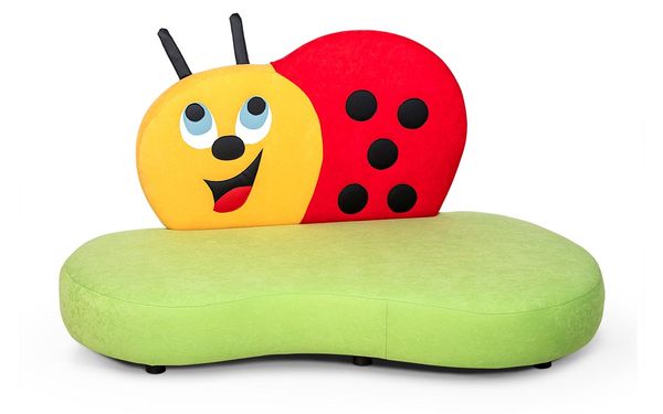 Kindersofa Glückskäfer, Sitzhöhe 25 cm