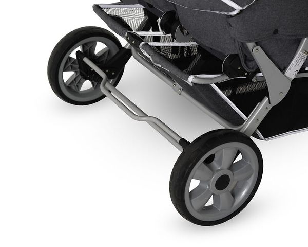 Kinderwagen, Kinderwagenrad, Vorderrad, Rahmen, Stoffstruktur