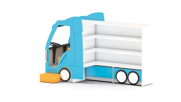 Regal in Lastwagendesign  Regal in Lastwagendesign