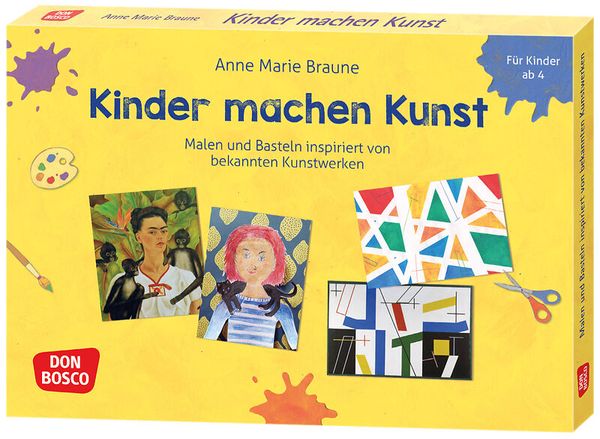 Kinderkunst, Kunstkasten, Malen, Basteln, Leuchtendes Gelb