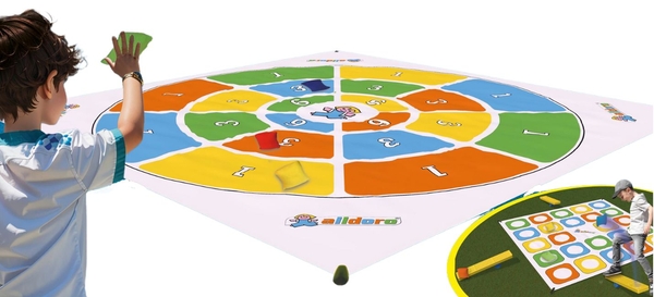 hoop mat, giant board, play mat, colorful ring, game board