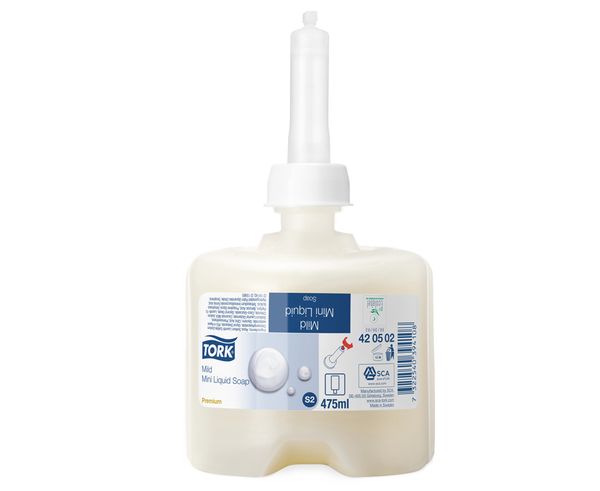 Mini Flüssigseife, Handwaschmittel, Nachfüllbeutel, klarer Behälter, 475ml