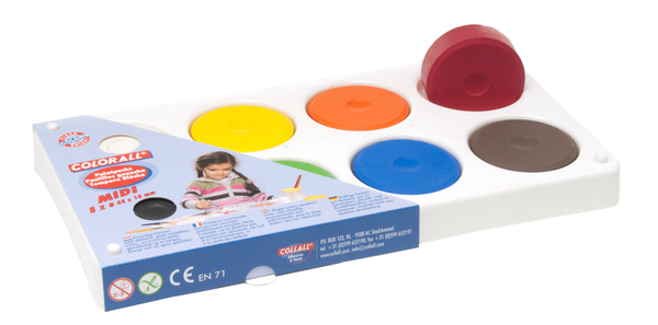8er Tempera-Palette, befüllt mit 44mm Blöcken 8er Tempera-Palette, befüllt mit 44mm Blöcken