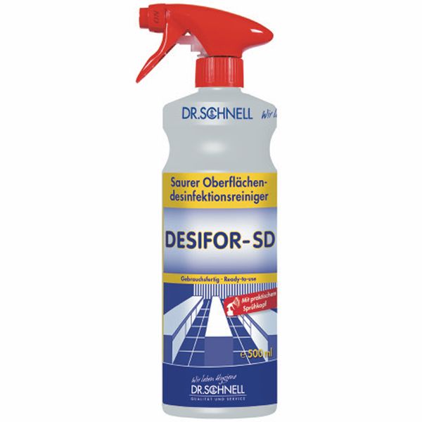 desinfektionsreiniger, oberflächenreiniger, spray, flasche, 500 ml