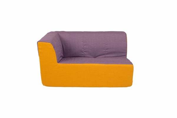 Kita-Eckcouch MINI, 3-teilig, Sitzhöhe 27 cm, Anordnung & Farbe wählbar