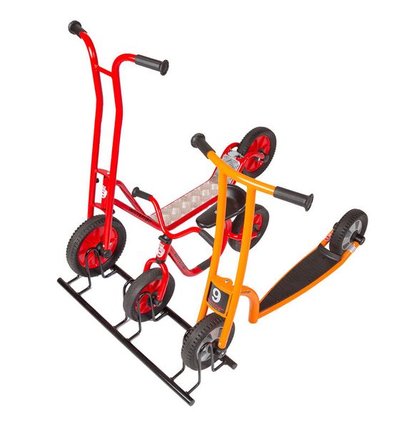 Dreirad, Tretroller, Fahrradanhänger, Gehhilfe, Kinderfahrzeug
