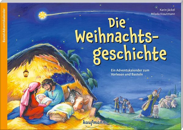 Weihnachtsgeschichte, Adventskalender, Kinderbuch, Nachtbild, Sterne