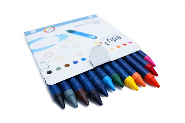 edu³ Jumbo Wachskreiden, 12 Stück edu³ Jumbo Wachskreiden, 12 Stück