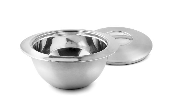 Schüssel, Metall, Edelstahl, Becken, Runde Schüssel