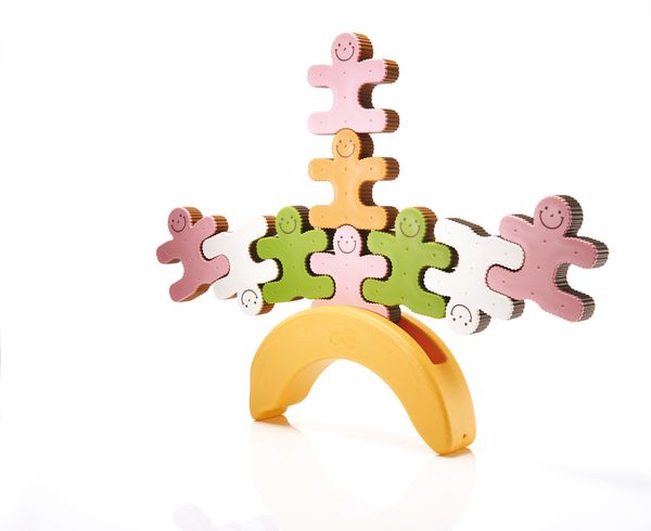 kinderspielzeug, puzzle, holz, farbig, giraffenform