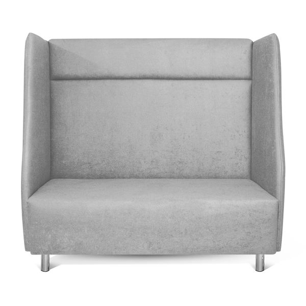 Akustiksofa High Back, Sitzhöhe 43 cm, Stoff & Farbe wählbar