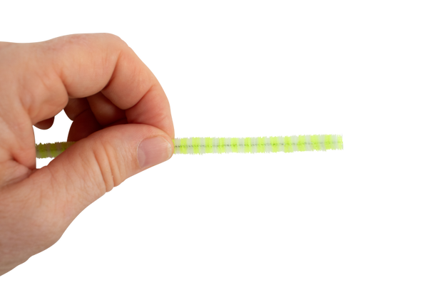 ELVIRAS Streifen-Pfeifenputzer, 30 cm, Ø 6 mm, farbig sortiert, 30 Stück