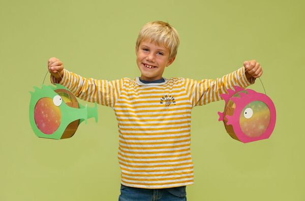 FOLIA Laternen-Rohlinge aus Kraftkarton, 5 Stück, braun FOLIA Laternen-Rohlinge aus Kraftkarton, 5 Stück, braun