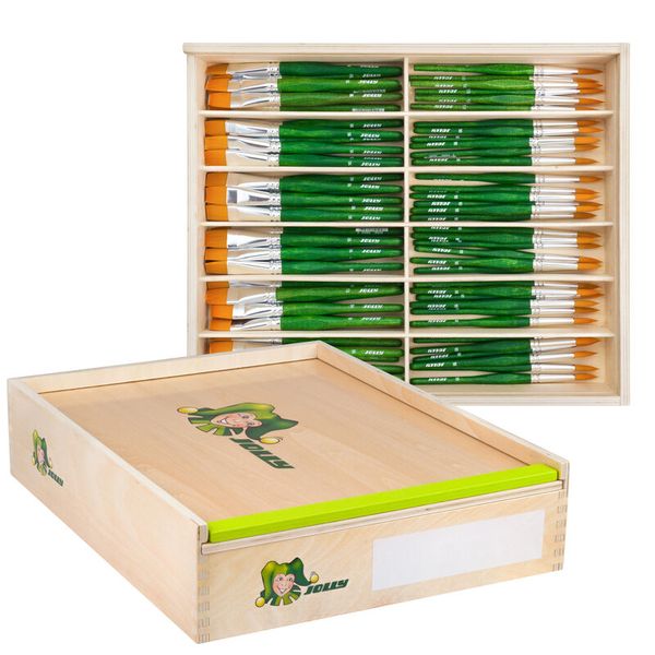 JOLLY Nature Holzbox - 72 Pinsel JOLLY Nature Holzbox - 72 Pinsel
