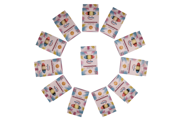 ELVIRAS Straßenkreide, 3er Pack, 12 Stück ELVIRAS Straßenkreide, 3er Pack, 12 Stück