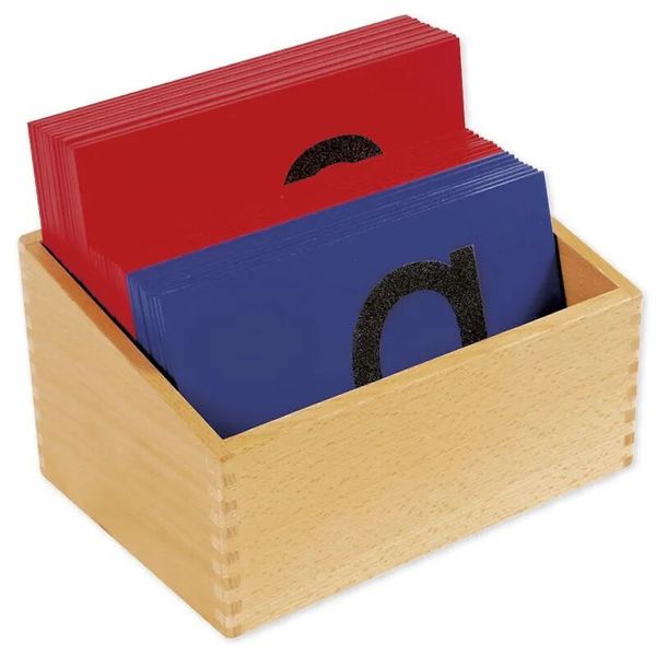 Sandpapier Kleinbuchstaben, Montessori Premium