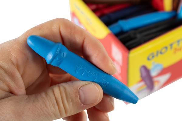 GIOTTO be-bè Super-Wachskreiden, inkl. Spitzer, in 10 Farben sortiert, 40 Stück