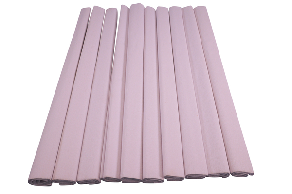 ELVIRAS Bastelkrepp Einzelfarbe 50 x 250 cm, 10 Rollen (Farbe wählbar)