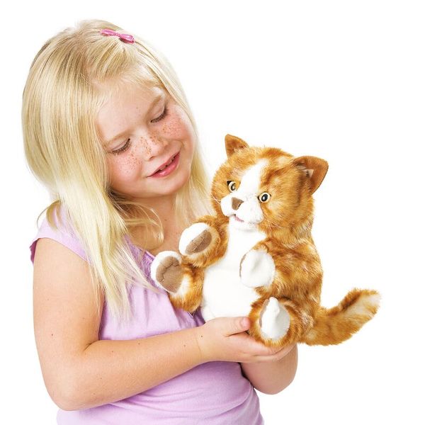 FOLKMANIS Handpuppe Kätzchen orange-braun FOLKMANIS Handpuppe Kätzchen orange-braun
