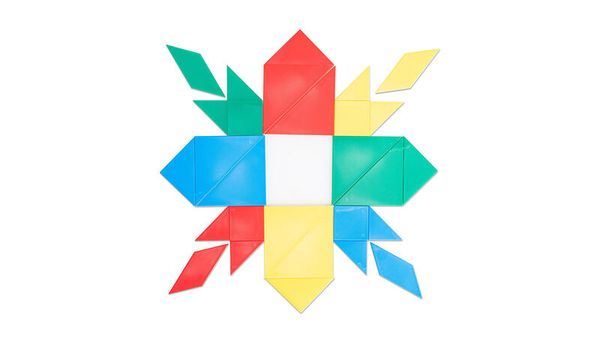Tangram-Set, großer Klassensatz mit 24 Spielen