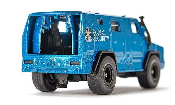 Hercules Modell, blaues Fahrzeug, Sicherheitswagen, Spielset Fahrzeug, realistisches Spielzeug