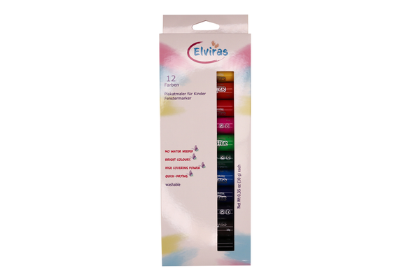 Farbperlen, Wachsmalstifte, Kunstset, 12 Farben, Filzstift-Set